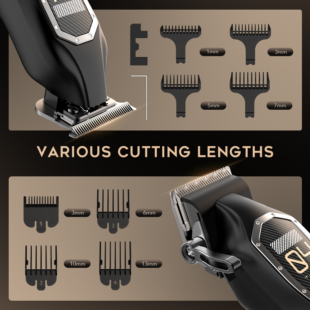 3-in-1 Professional Grooming Kit – Hair Clipper, T-Blade Trimmer, Electric Shaver - Image 3