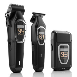3-in-1 Professional Grooming Kit – Hair Clipper, T-Blade Trimmer, Electric Shaver